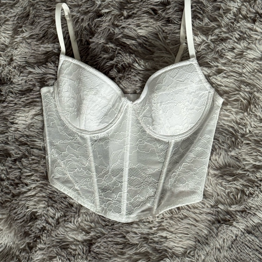 Ardene White Lace Bustier
